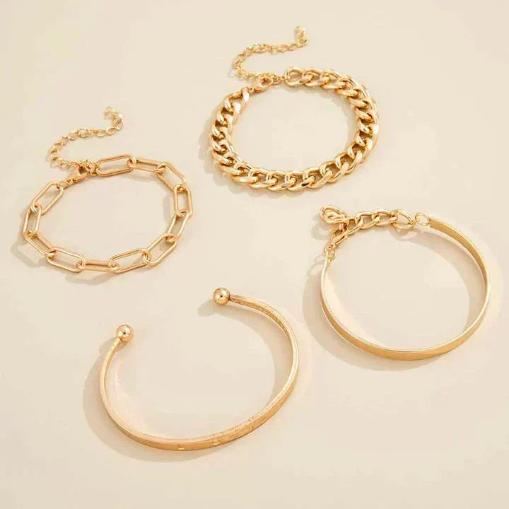 Élan Mercer Bracelet Set in White Gold