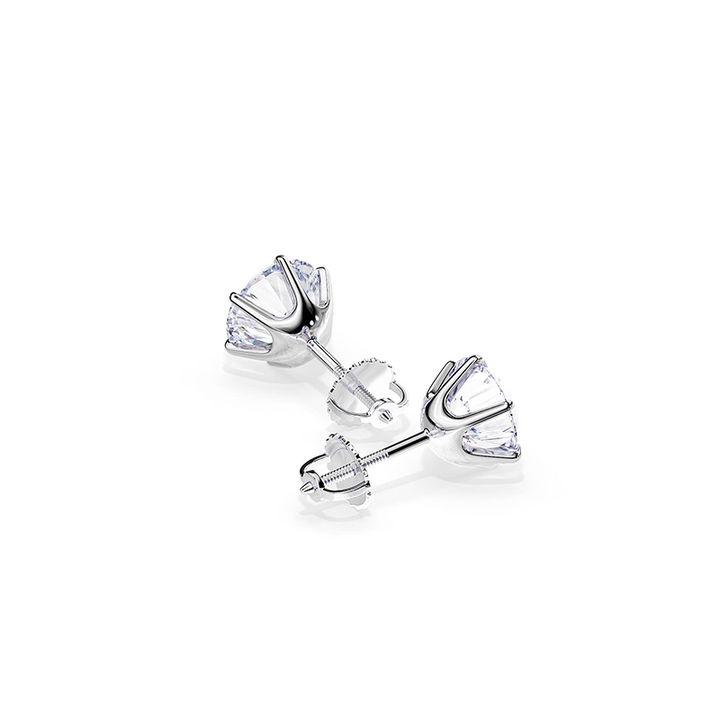 Chic White Gold Earrings Tera
